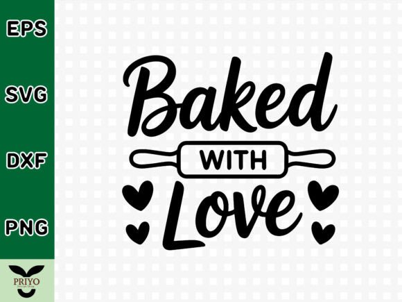Baked with Love SVG