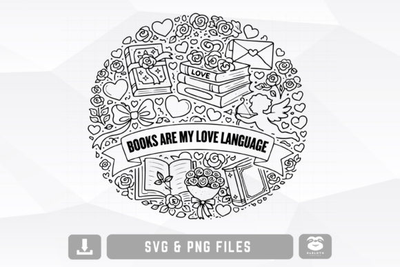 Books Are My Love Language SVG