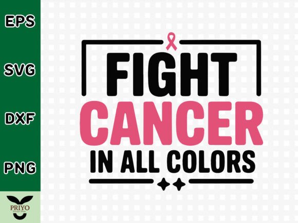 Fight Cancer in All Colors SVG