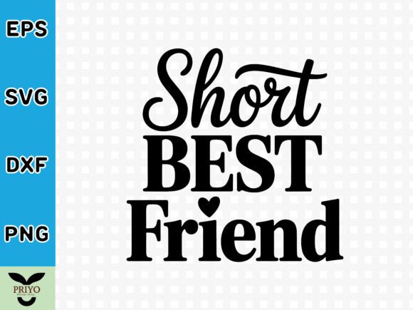 Short Best Friend SVG