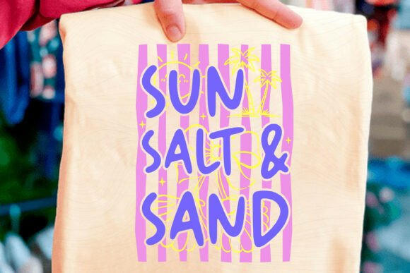 Sun Salt Sand Retro Summer SVG