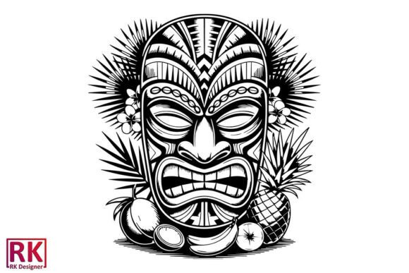 Tiki Mask Tiki Sculpture SVG