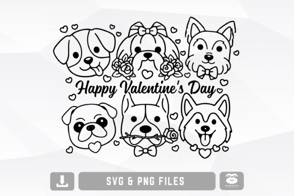 Valentine's Day Dog Svg, Dog Mom Svg