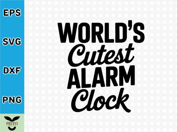World's Cutest Alarm Clock SVG